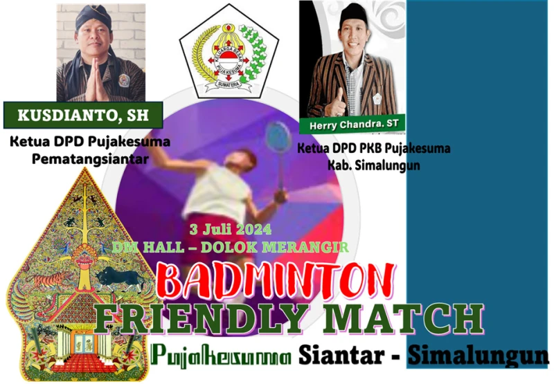 Badminton Persahabatan: DPD Pujakesuma Simalungun vs DPD Pematangsiantar - DigitalMediaPublic